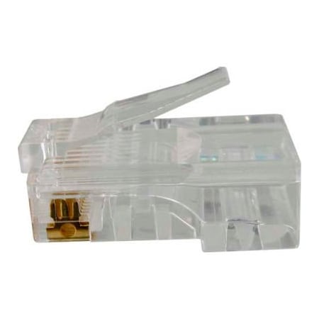 Chiptech Dba Vertical Cable Vertical Cable, Cat 5E, RJ45 Modular Plugs, 8P 8C, 50 Micro-Inches Gold Plated, 100/PK 011-016-100